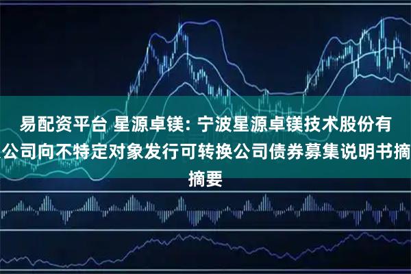 易配资平台 星源卓镁: 宁波星源卓镁技术股份有限公司向不特定对象发行可转换公司债券募集说明书摘要
